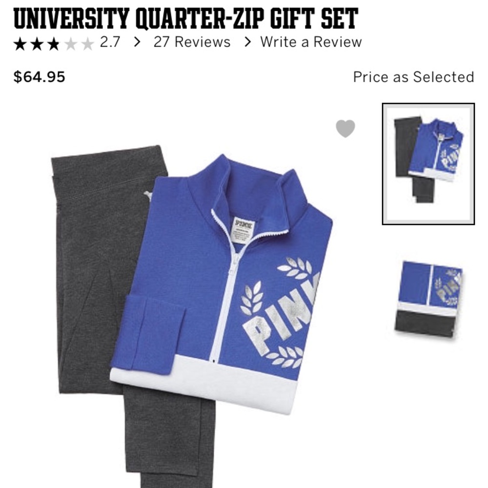 FINAL PRICE DROP NWT Victoria’s Secret Pink Set